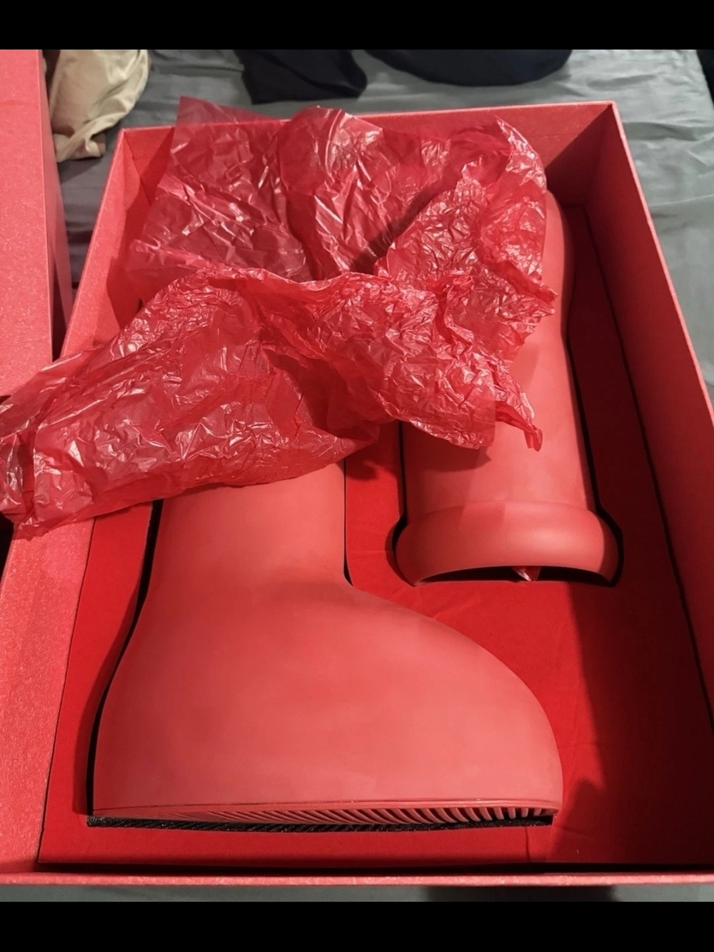 MSCHF Big Red Boot size US7.5-8) Brand NEW NIB Never Wor - Picture 5 of 9